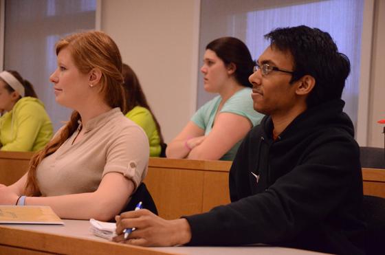 Graduate students in classroom